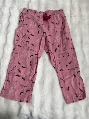 Joe Fresh Pink Makeup-Print Lounge Pajama Pants